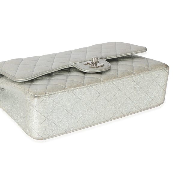 Chanel 21K Glitter Caviar Medium Classic Double Flap Bag - Picture 6 of 7